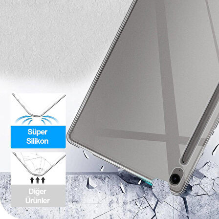 Galaxy Tab S9 FE Kılıf Tablet Süper Silikon Kılıf