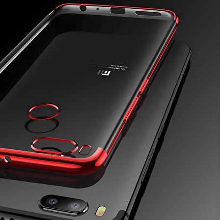 Xiaomi Mi 5x Kılıf Dört Köşeli Lazer Silikon Kılıf