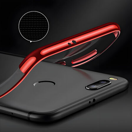 Xiaomi Mi 5x Kılıf Dört Köşeli Lazer Silikon Kılıf