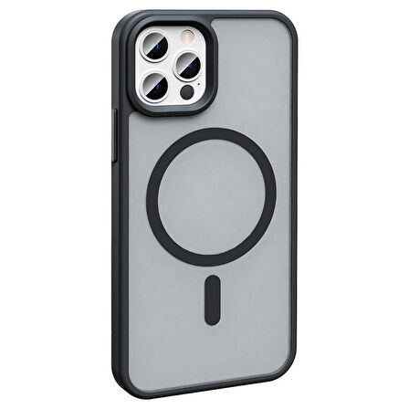 iPhone 13 Pro Kılıf Magsafe Şarj Özellikli Mat Arka Yüzey Sio Kılıf