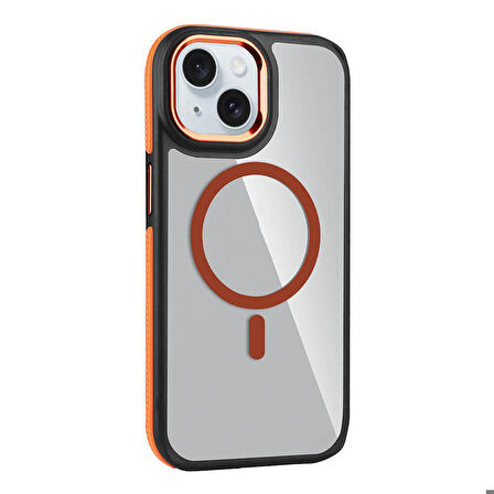 iPhone 15 Kılıf Magsafe Şarj Özellikli Mat Görünümlü Solo Kılıf