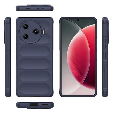 Tecno Spark 30 Pro Kılıf Esnek TPU Oyuklu Arka Yüzey Tasarımlı Etnik Silikon Kılıf