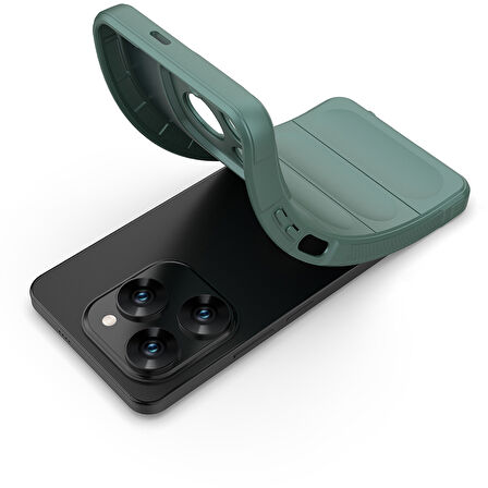 Tecno Spark 20 Pro 4G Kılıf Esnek TPU Oyuklu Arka Yüzey Tasarımlı Etnik Silikon Kılıf