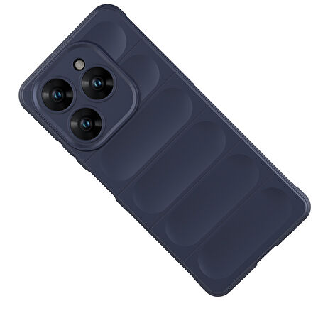 Tecno Spark 20 Pro 4G Kılıf Esnek TPU Oyuklu Arka Yüzey Tasarımlı Etnik Silikon Kılıf