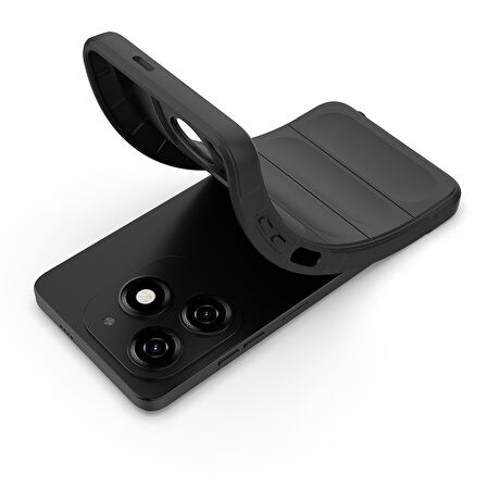 İnfinix Hot 40i Kılıf Esnek TPU Oyuklu Arka Yüzey Tasarımlı Etnik Silikon Kılıf