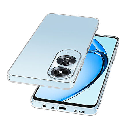 Oppo A60 Kılıf Şeffaf Süper Silikon Kılıf