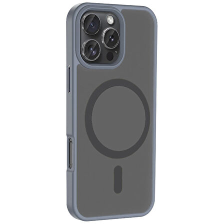 iPhone 16 Pro Max Kılıf Magsafe Şarj Özellikli Mat Arka Yüzey Sio Kılıf