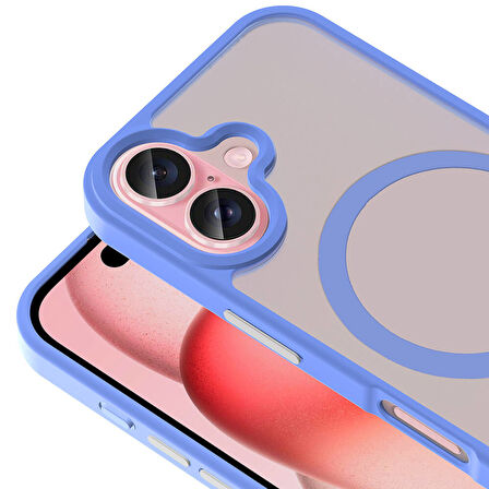 iPhone 16 Kılıf Magsafe Şarj Özellikli Mat Arka Yüzey Sio Kılıf