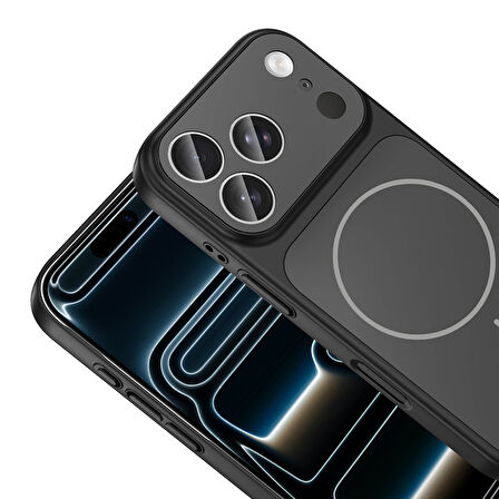 iPhone 17 Pro Max Kılıf M-Safe Şarj Özellikli Kamera Korumalı Formen Kılıf