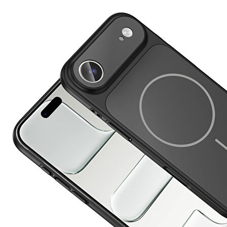 iPhone 17 Air Kılıf M-Safe Şarj Özellikli Kamera Korumalı Formen Kılıf
