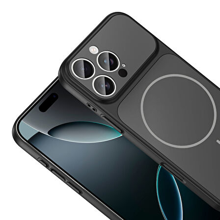 iPhone 16 Pro Max Kılıf M-Safe Şarj Özellikli Kamera Korumalı Formen Kılıf