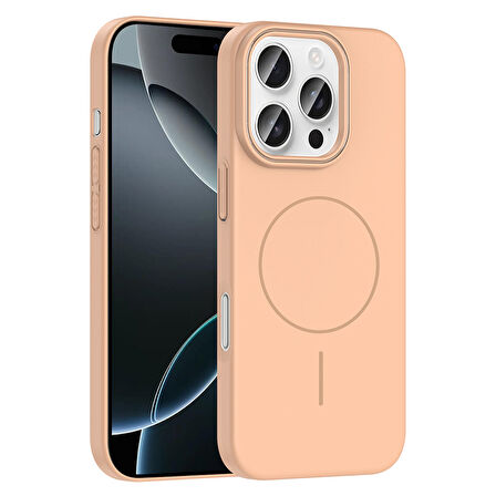 iPhone 16 Pro Kılıf Magsafe Şarj Özellikli Ruby Sert Kılıf