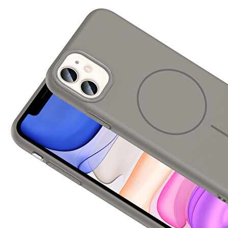 iPhone 11 Kılıf Magsafe Şarj Özellikli Ruby Sert Kılıf
