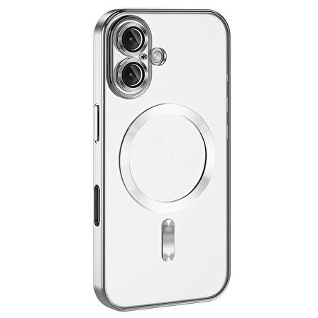 iPhone 16 Kılıf Kamera Korumalı Magsafe Parlak Luxury Kılıf