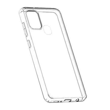 Galaxy A21S Kılıf Zore Coss Şeffaf Sert Silikon Kılıf