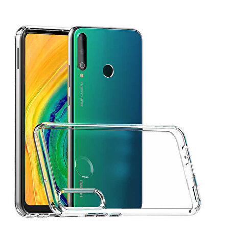 Huawei P40 Lite E Kılıf Zore Coss Şeffaf Sert Silikon Kılıf