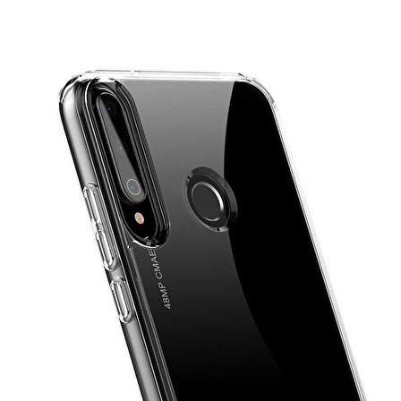 Huawei P40 Lite E Kılıf Zore Coss Şeffaf Sert Silikon Kılıf