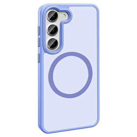 Galaxy S24 FE Kılıf Magsafe Şarj Özellikli Mat Arka Yüzey Sio Kılıf