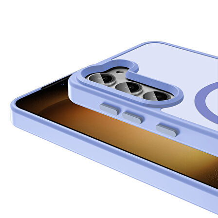 Galaxy S24 FE Kılıf Magsafe Şarj Özellikli Mat Arka Yüzey Sio Kılıf