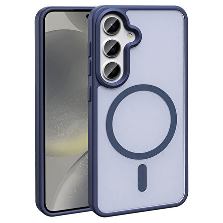 Galaxy S24 FE Kılıf Magsafe Şarj Özellikli Mat Arka Yüzey Sio Kılıf