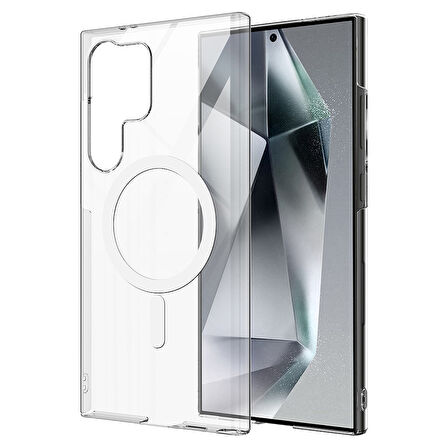 Galaxy S25 Ultra Kılıf Kamera Korumalı Magsafe Sert PC Porto Kılıf