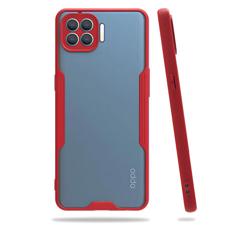 Oppo Reno 4 Lite Kılıf Parfe Kenarları Pastel Renk Silikon Kılıf