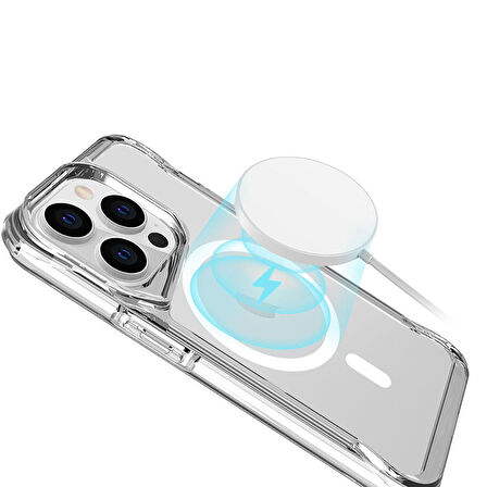 iPhone 15 Pro Max Kılıf Magsafe Şarj Özellikli T-Max Magsafe Kılıf