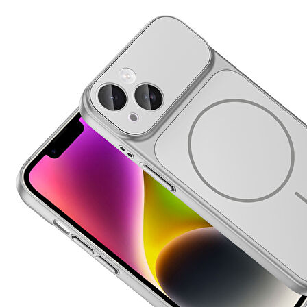 iPhone 13 Kılıf M-Safe Şarj Özellikli Kamera Korumalı Formen Kılıf