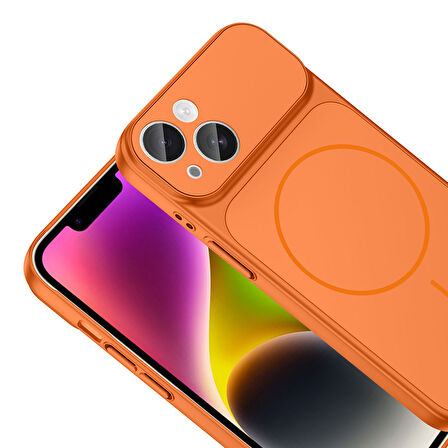 iPhone 13 Kılıf M-Safe Şarj Özellikli Kamera Korumalı Formen Kılıf