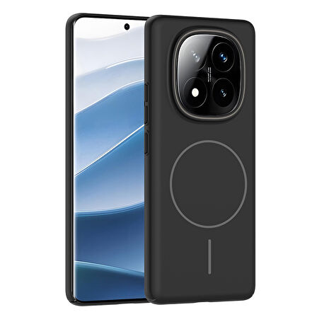 Xiaomi Redmi Note 14 Pro Plus Kılıf Magsafe Şarj Özellikli Ruby Sert Kılıf