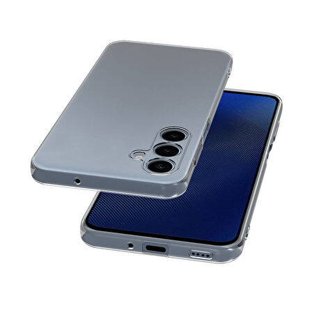 Galaxy S24 FE Kılıf Şeffaf İnce ve Esnek Süper Silikon Kılıf