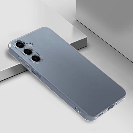 Galaxy S24 FE Kılıf Şeffaf İnce ve Esnek Süper Silikon Kılıf