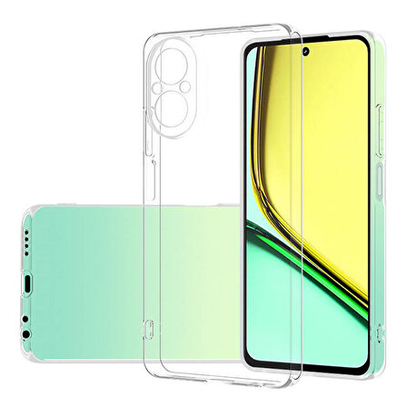 Realme 12 Lite Kılıf Şeffaf İnce ve Esnek Süper Silikon Kılıf