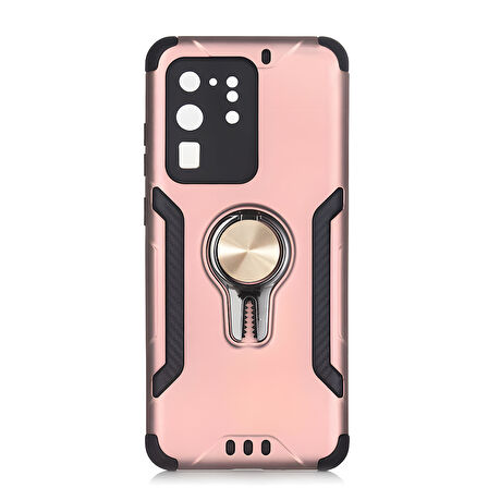 Galaxy S20 Ultra Kılıf Stand Olma Özellikli Araç Tutuculu Ko ko Kılıf