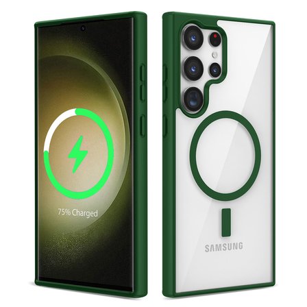 Galaxy S22 Ultra Kılıf Magsafe Wireless Şarj Özellikli Silikon Zore Ege Kılıf