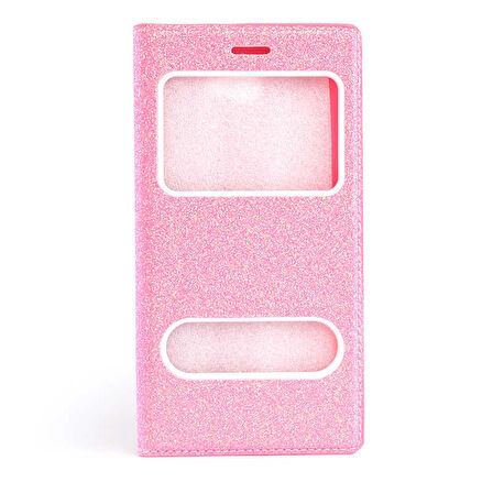 Galaxy A7 2016 Kılıf Simli Dolce Kapaklı Kılıf