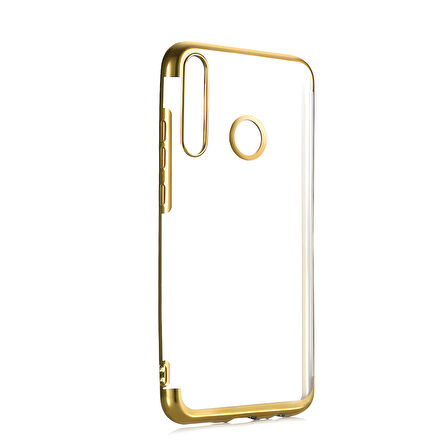 Huawei Y6P Kılıf Dört Köşeli Lazer Silikon Kılıf