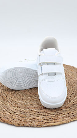 Unisex Air Taban Rahat Nefes Alır Beyaz Çocuk Spor Ayakkabı Çocuk Sneaker Ayakkabı                