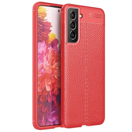 Samsung Galaxy S21 FE Kılıf Auto Focus Kapak - Kırmızı