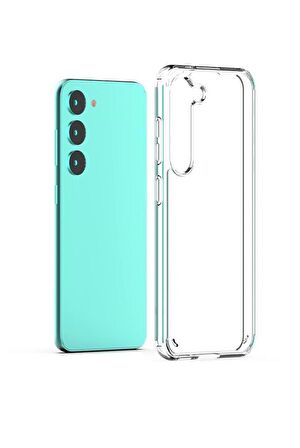 Galaxy S23 Plus Kılıf Şeffaf Lüx Ultra Koruma Silikon