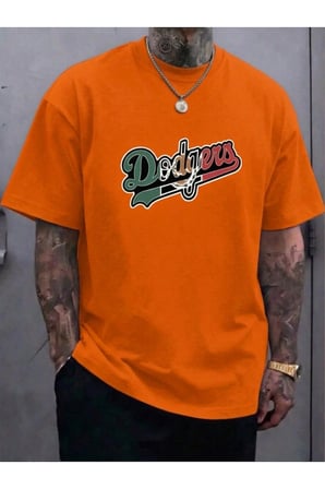 Erkek Dodgers Baskılı Tasarım Tshirt