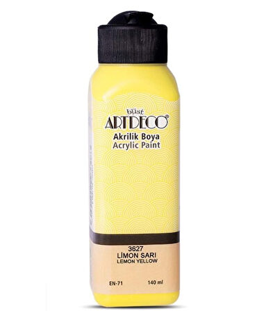 Artdeco Akrilik Boya 140 ml Limon Sarı - 4 adet