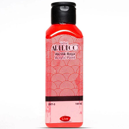 Artdeco Akrilik Boya 140 ml Kırmızı - 4 adet