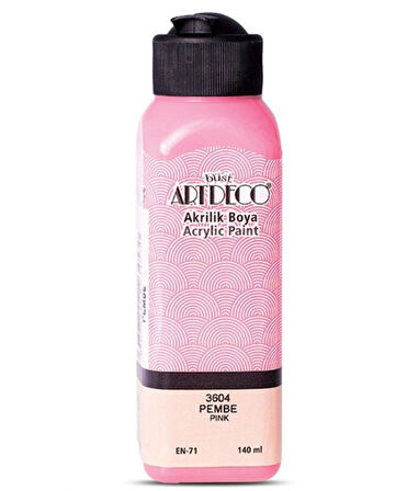Artdeco Akrilik Boya 140 ml Pembe - 4 adet