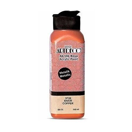 Artdeco Metalik Akrilik Boya 140 Ml Bakır