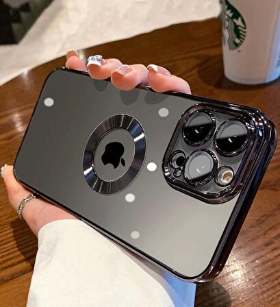 iPhone 13 Pro Max Kılıf Köşeleri Renkli Şeffaf Kamera Korumalı Silikon Luxury Kapak