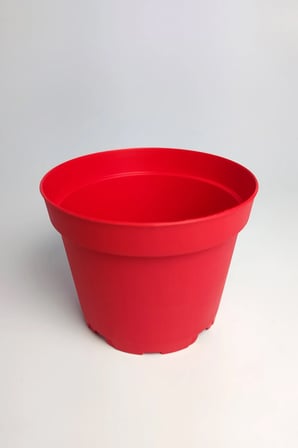 8.5 cm Kaktüs Sukulent Saksısı 5 Adet Kırmızı Tekpar Plastik Üretim Saksısı Bol Drenaj Deliği