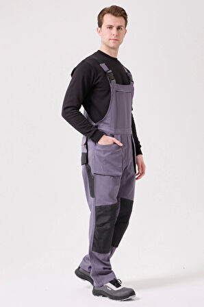 Baccata Bahçıvan Tulum Erkek İş Güvenliği Kot Salopet Dayanıklı Denim Tulum Çok Cepli