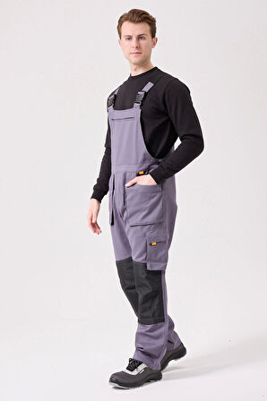 Baccata Bahçıvan Tulum Erkek İş Güvenliği Kot Salopet Dayanıklı Denim Tulum Çok Cepli