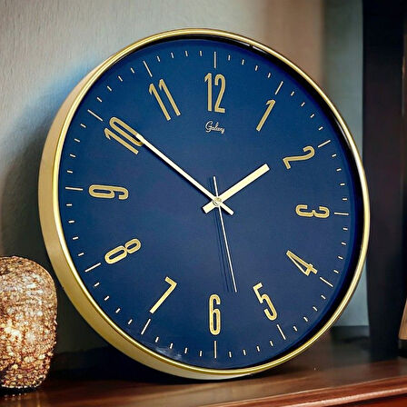 Girist Özel Gold Kasa Salon Tipi Dekoratif Duvar Saati 43 cm